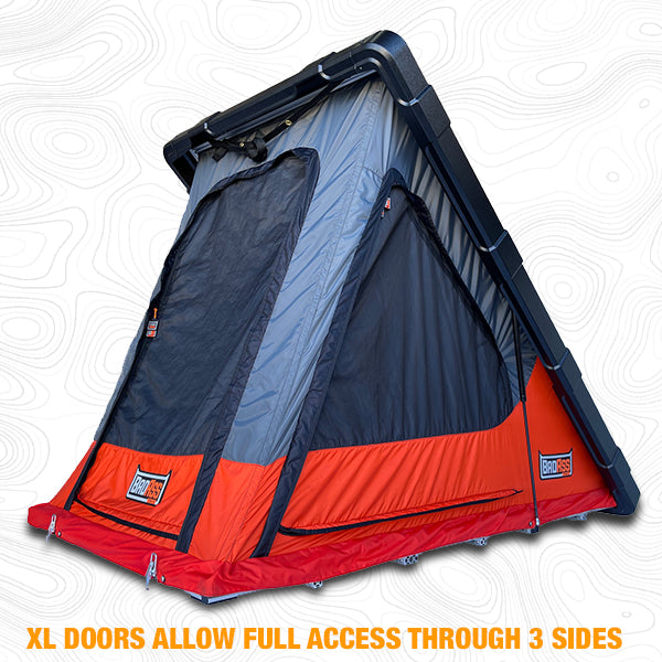 hard plastic tent BA Tents Rugged Rooftop Tent (Universal Fit) with Crossbars and Moon R –  Roof Top Envy