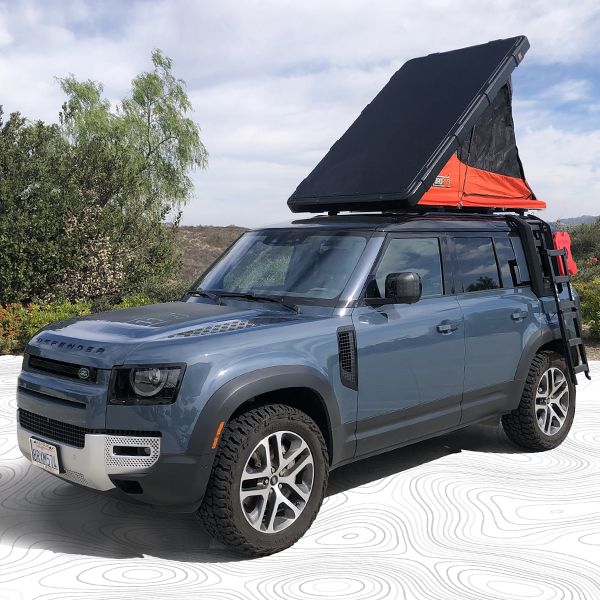 Land Rover Rooftops LAND ROVER 2020-22 Defender 110 RUGGED Rooftop Tent - Onyx Utility Bla ...